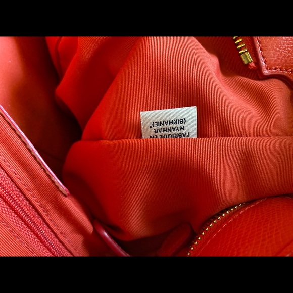 Coach Outlet Large Leather Tote Shoulder Bag 16”. - Picture 8 of 13